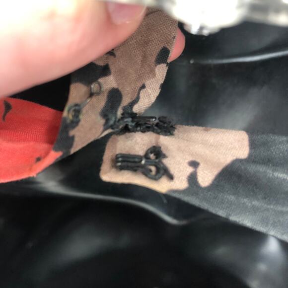 Vintage Sleeveless Belted Fit Flare Dress Halter Neck Backless Floral Circle - Picture 6 of 12